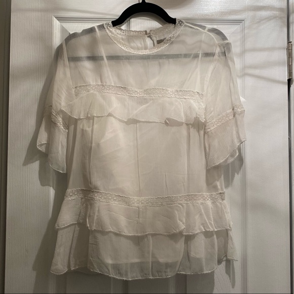 ALL SAINTS white blouse with built in cami - Picture 1 of 4